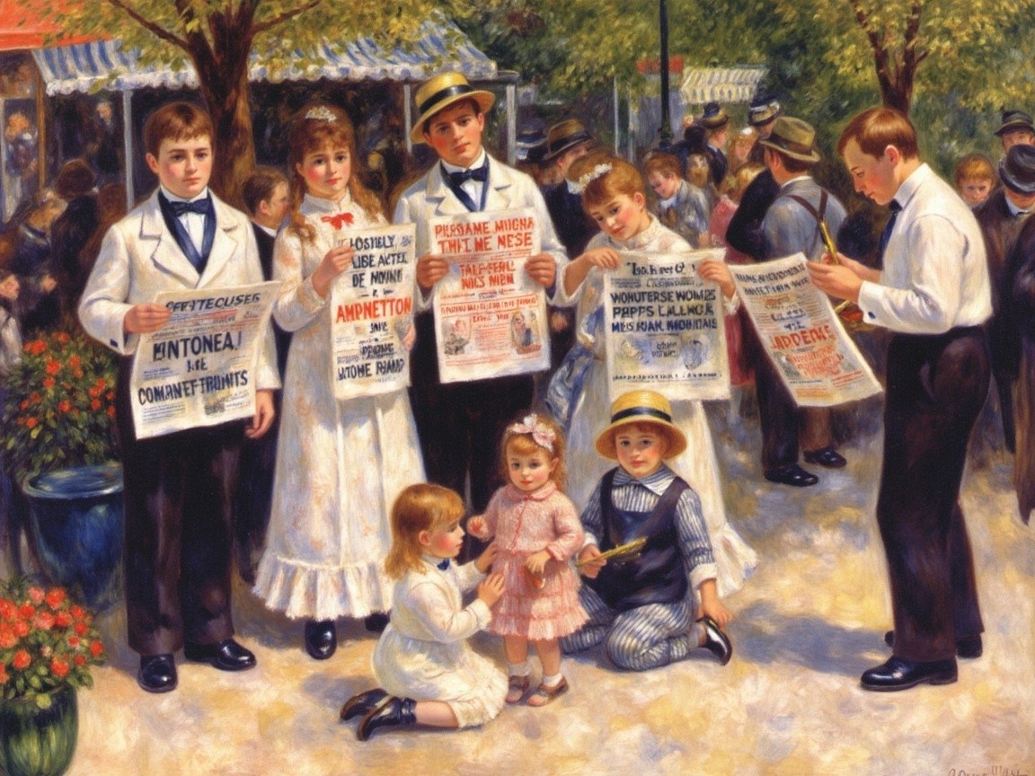 Vintage Attire Gathering with Children and Community