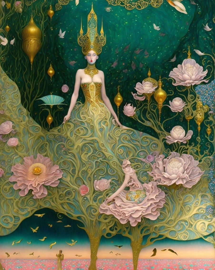 Enchanting Elegance in a Garden of Dreams