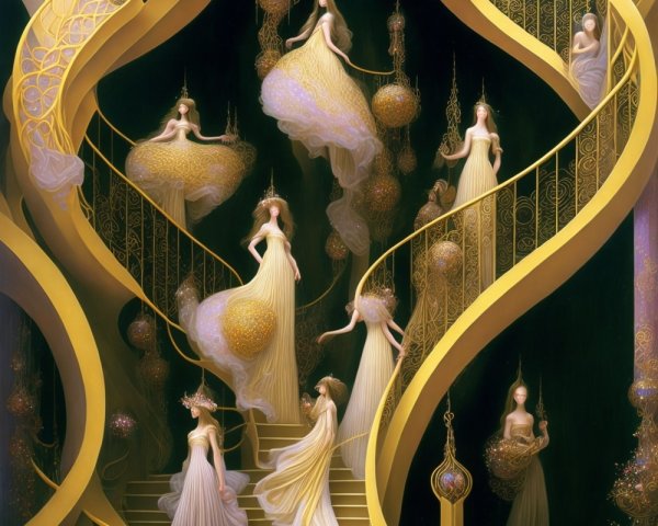 Fairy Surrounded by Ethereal Butterflies in Dreamlike Scene