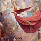 Ethereal Figures in a Dreamlike Surreal Landscape