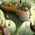 Surreal Artwork of Ethereal Woman in Dreamlike Setting