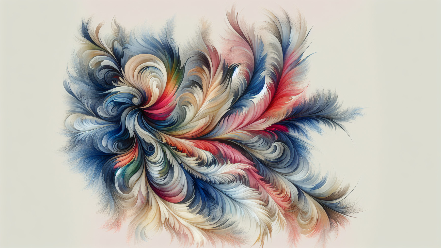 Vibrant Abstract Design with Swirling Patterns and Colors
