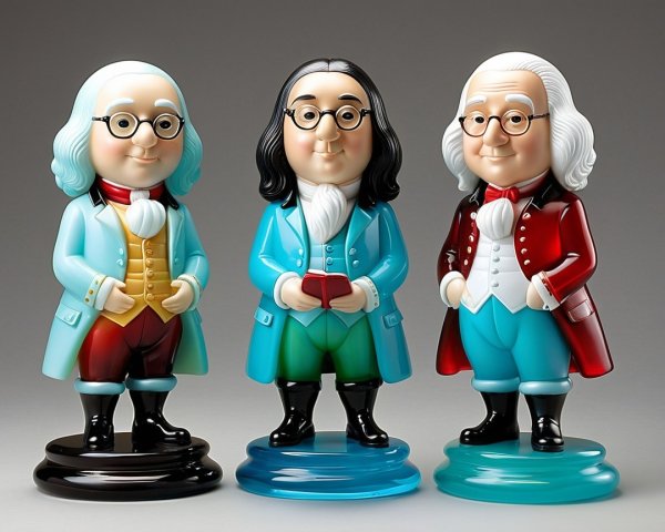 Whimsical 18th-Century Inspired Colorful Figurines
