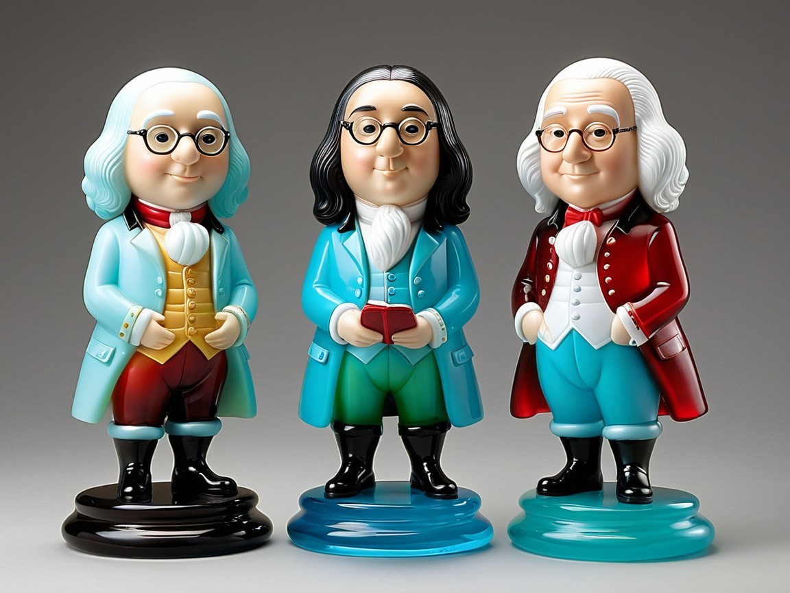 Whimsical 18th-Century Inspired Colorful Figurines