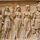 Classical Sculpture of Five Muscular Male Figures