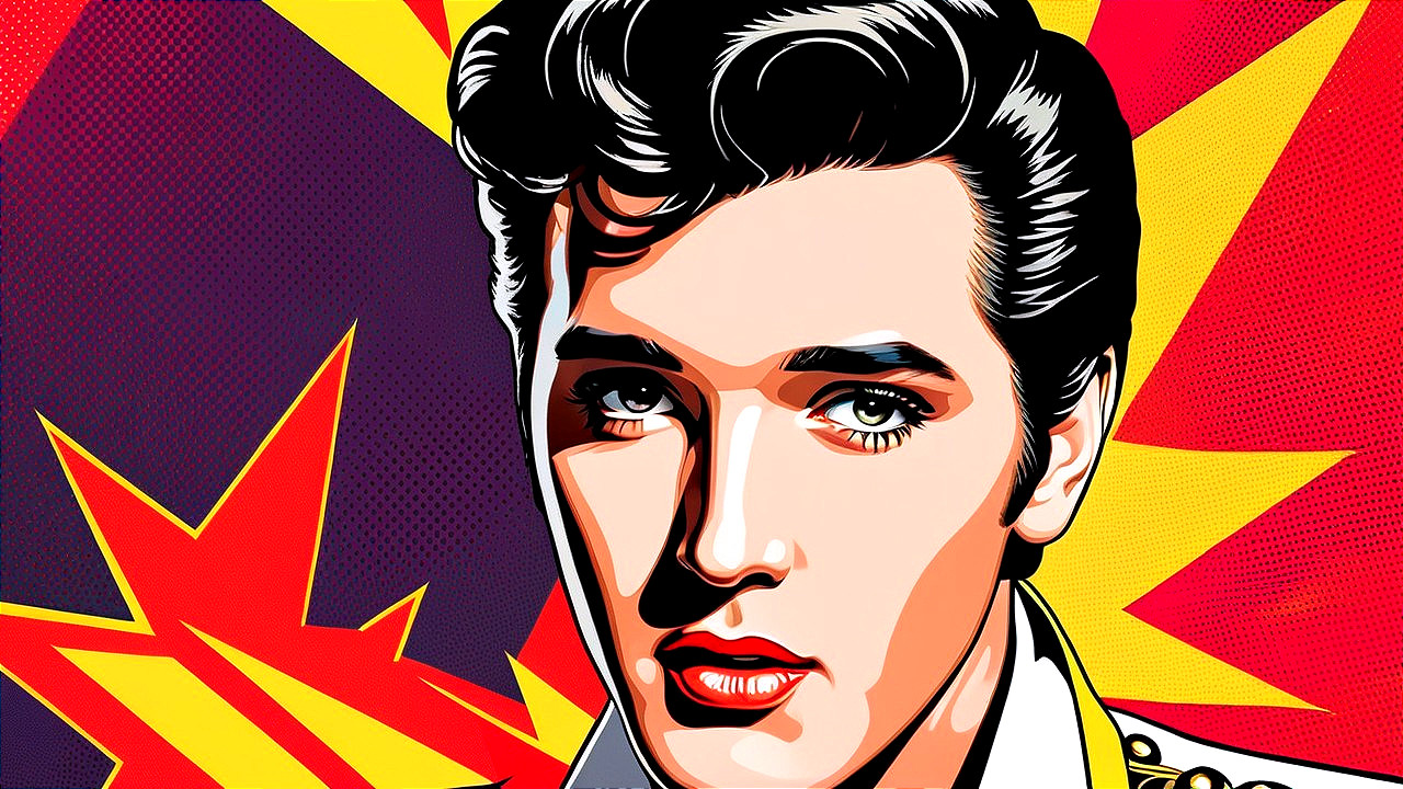Vibrant Pop Art Portrait of a Young Man