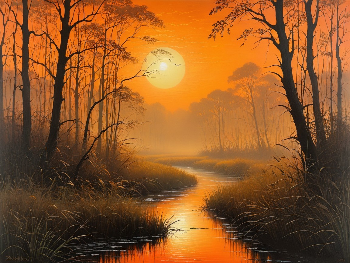 Twilight Serenity: Nature's Sunset Beauty