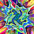 Vibrant Cosmic Color Explosion with Dynamic Patterns