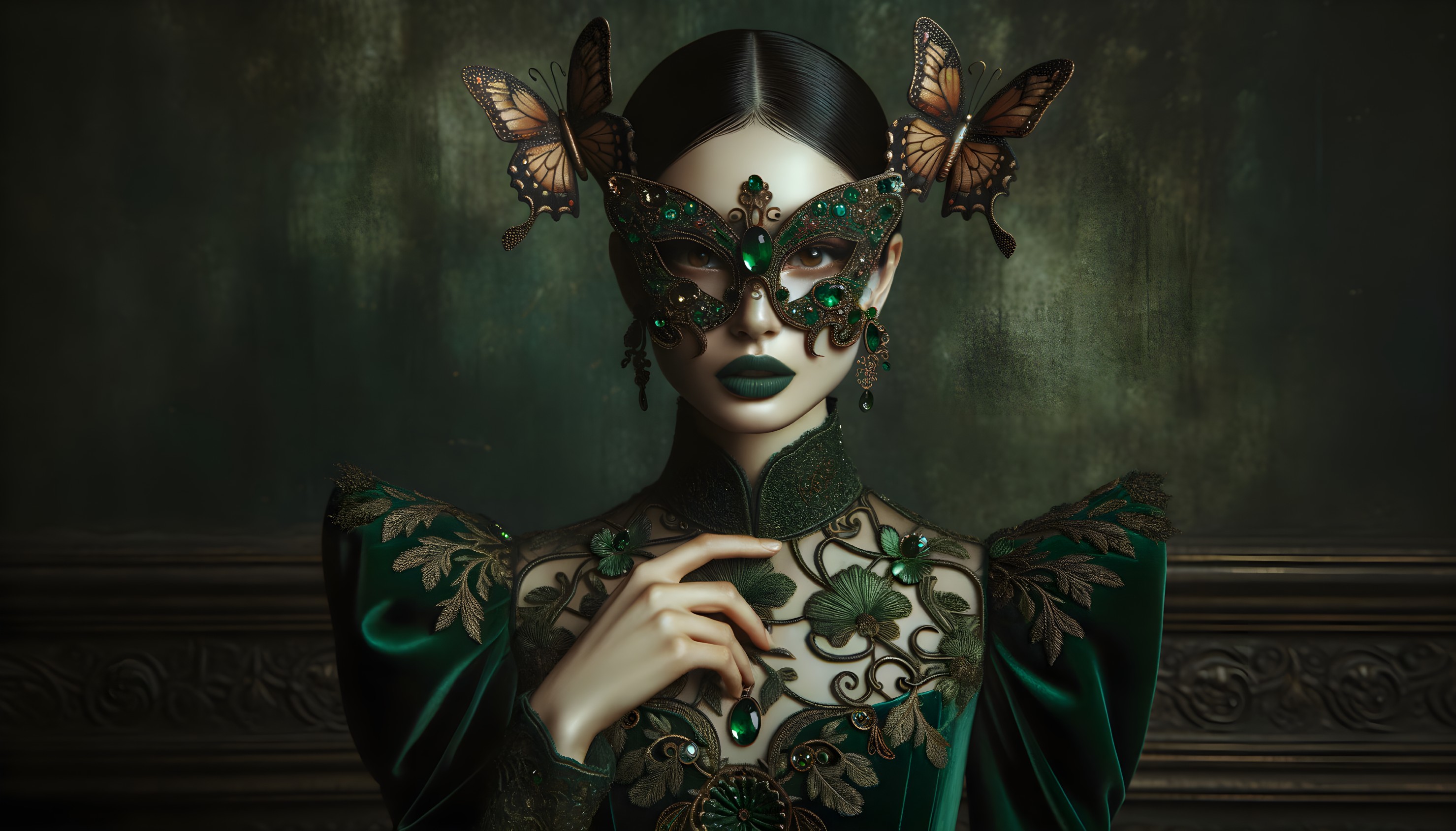 Forest Masquerade: Mystical Elegance