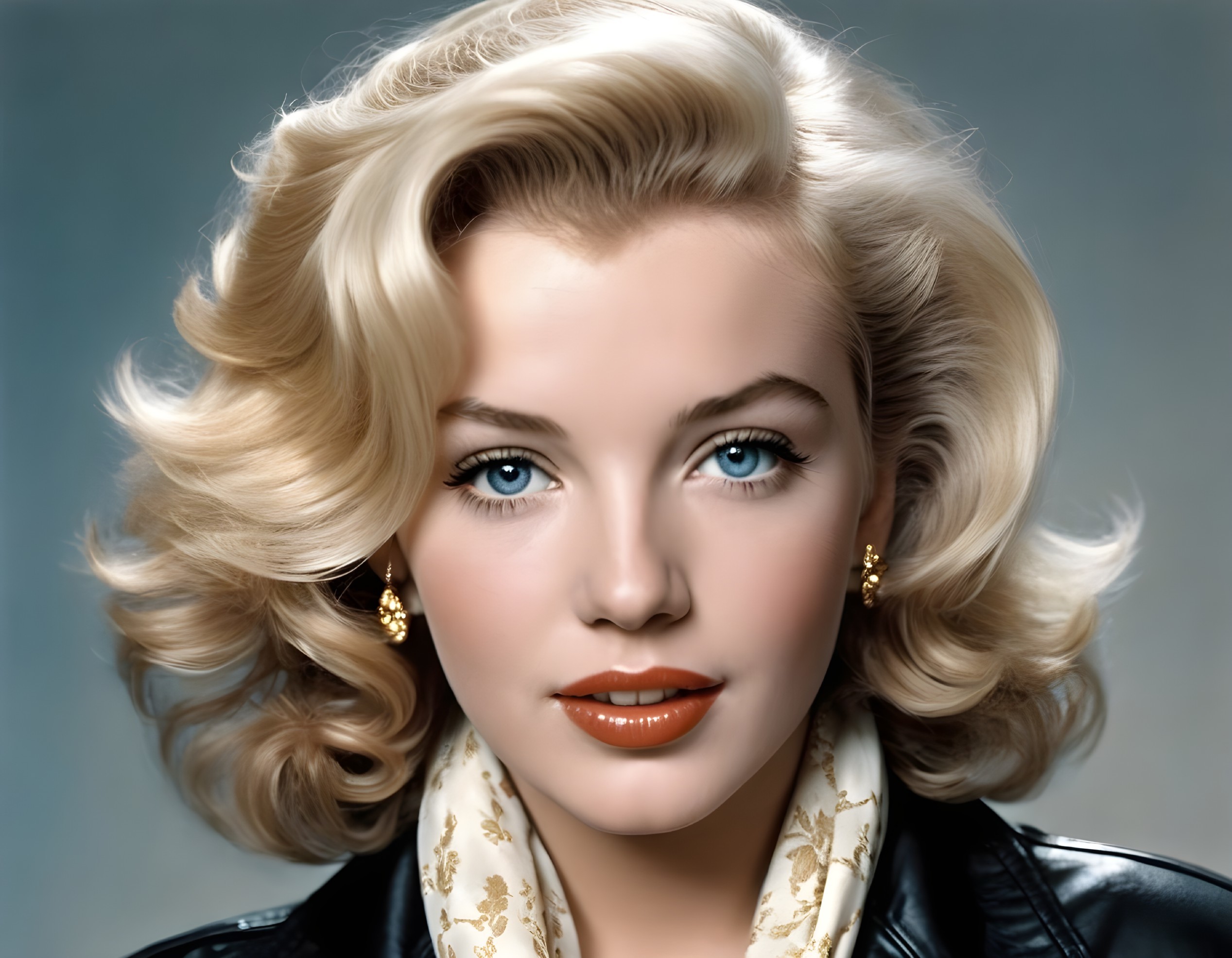Glamorous Woman in Classic Mid-20th Century Style