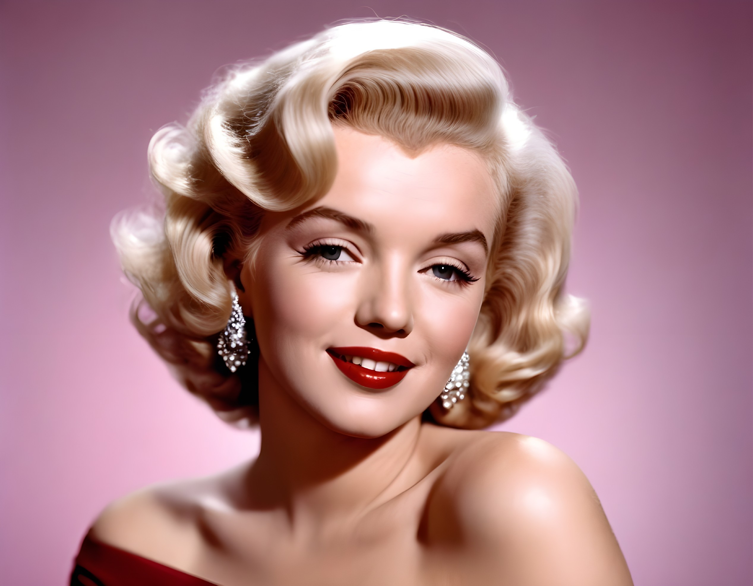 Glamorous Woman with Elegant Platinum Blonde Hair