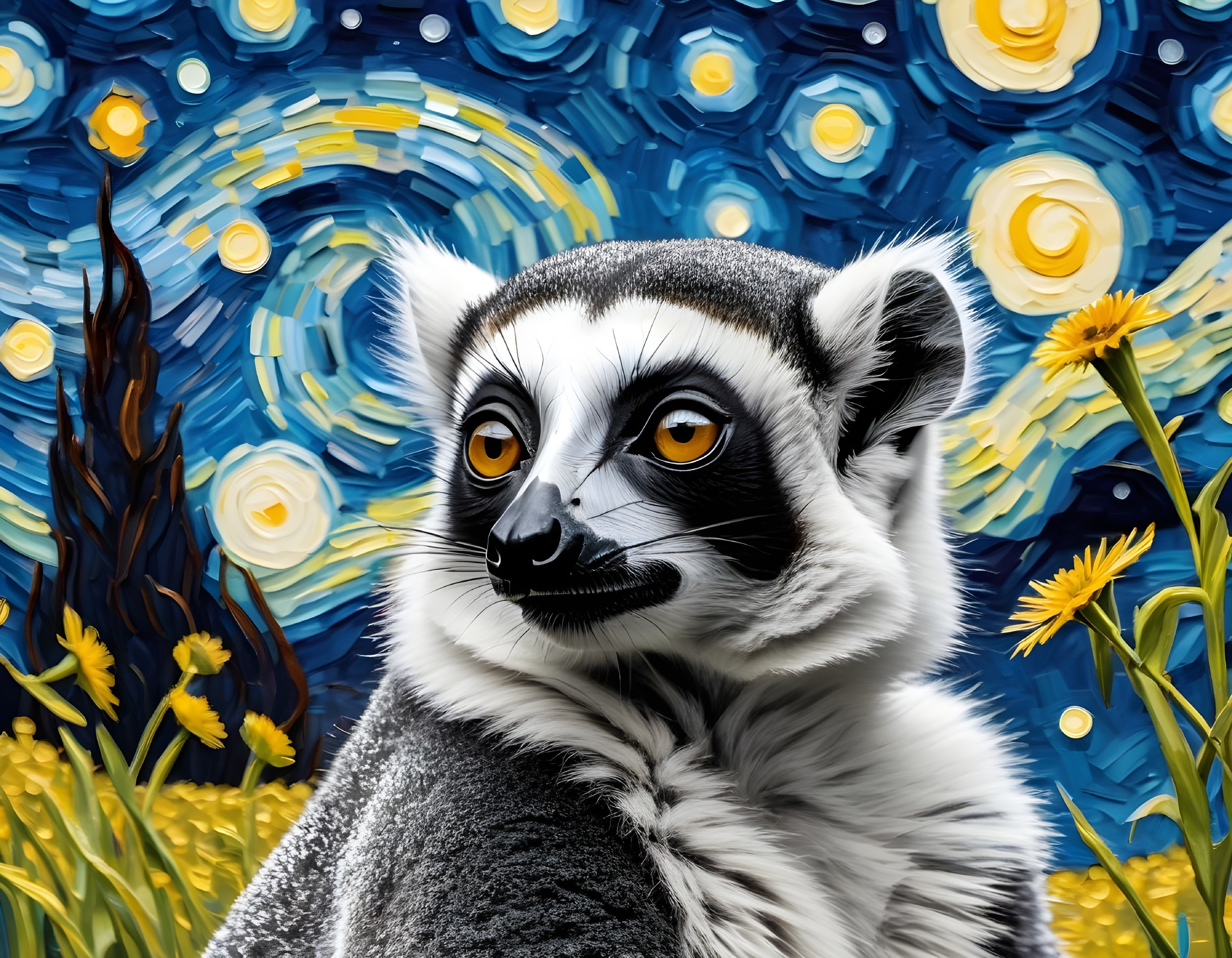 Starry Night Lemur