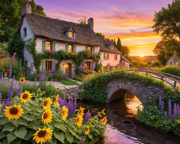Charming Cottage in a Picturesque Village Setting