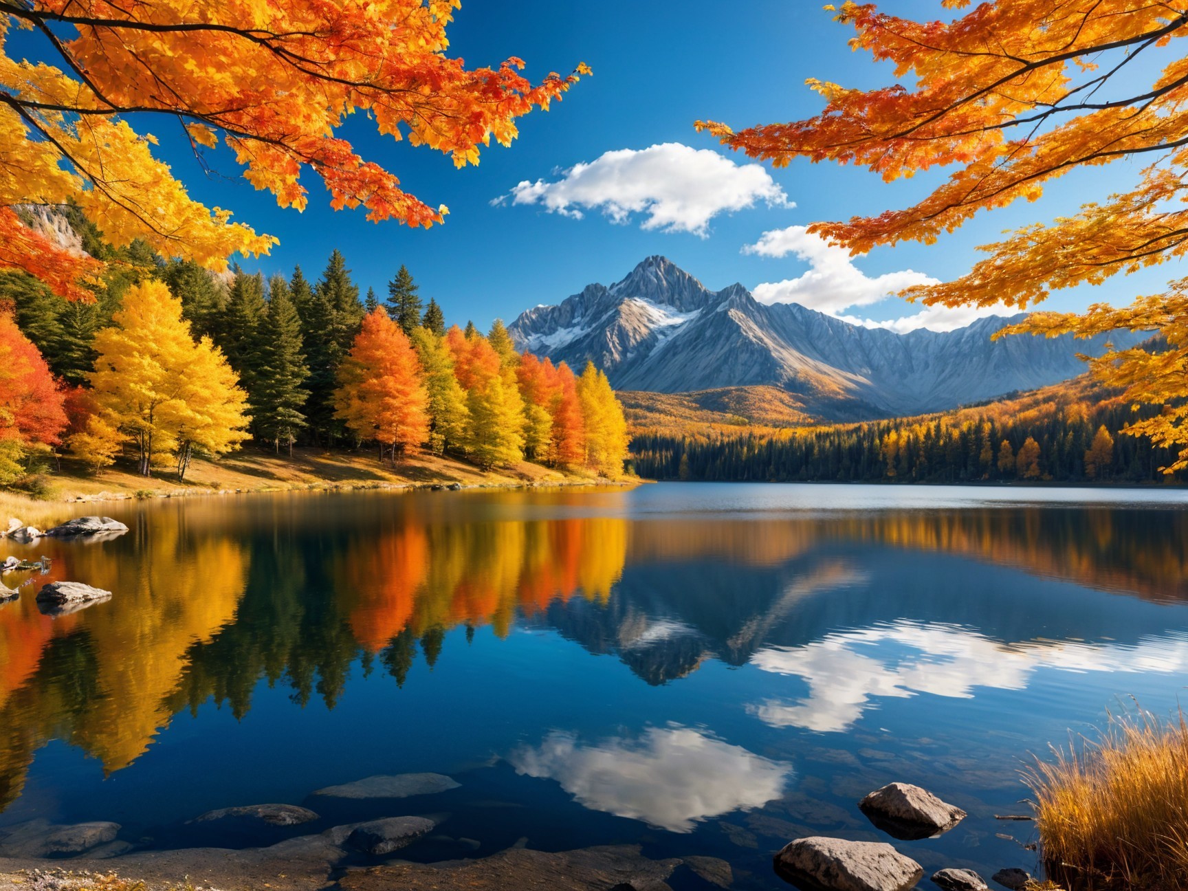Autumn Serenity: A Majestic Landscape