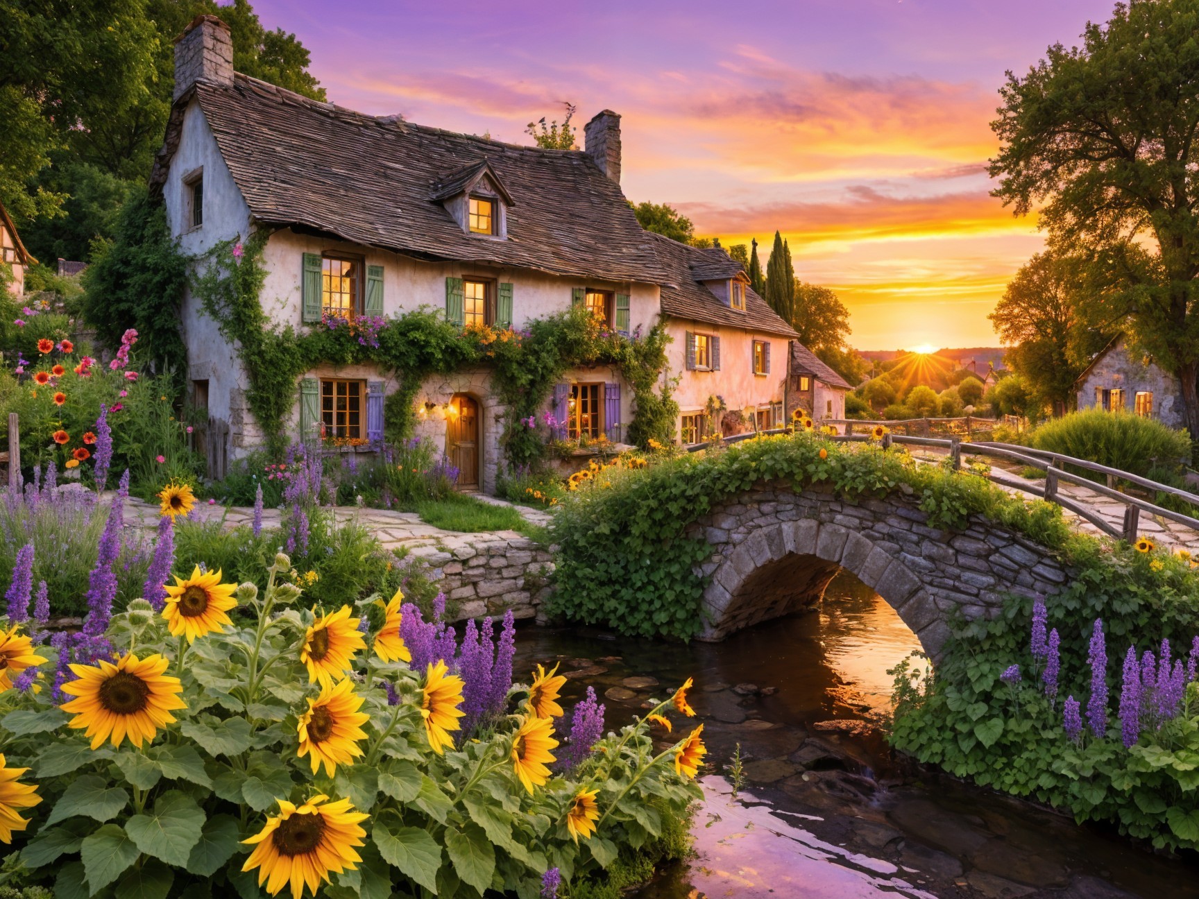 Charming Cottage in a Picturesque Village Setting