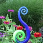 Abstract Nature Scene with Swirling Colors and Patterns