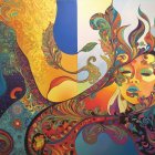 Vibrant Underwater Scene with Coral and Marine Life