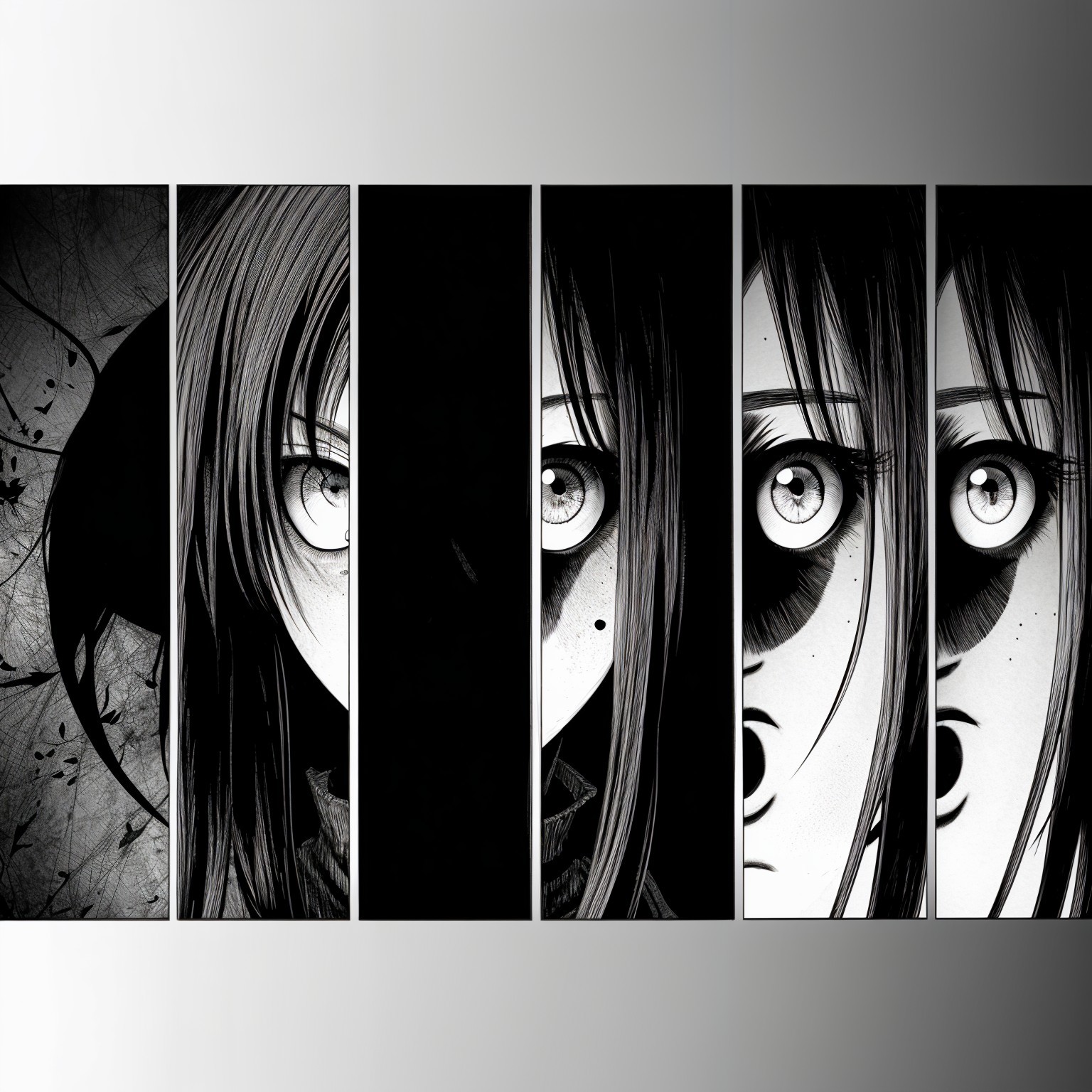 Monochromatic Panels of Evolving Character Expressions