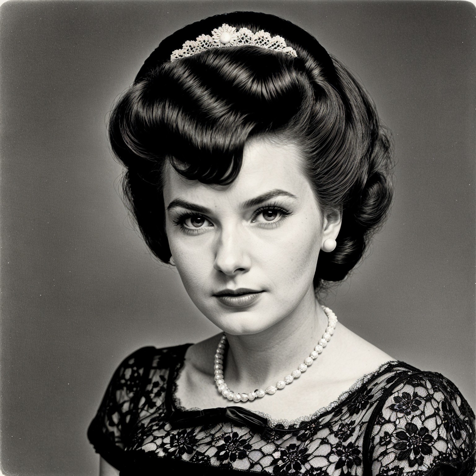 Mid-20th Century Monochromatic Portrait of a Woman