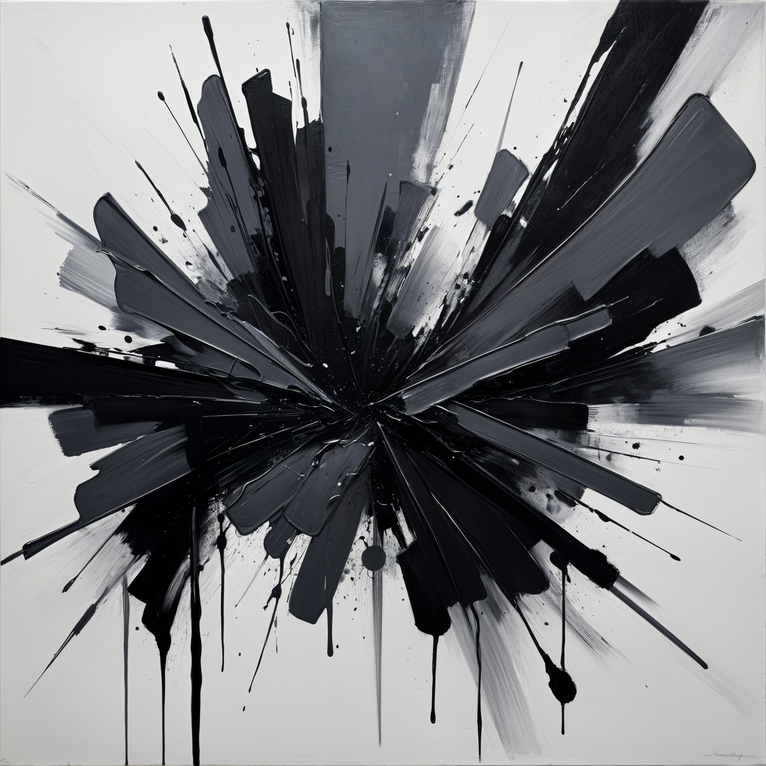 Dynamic Explosion of Black and Gray Energy