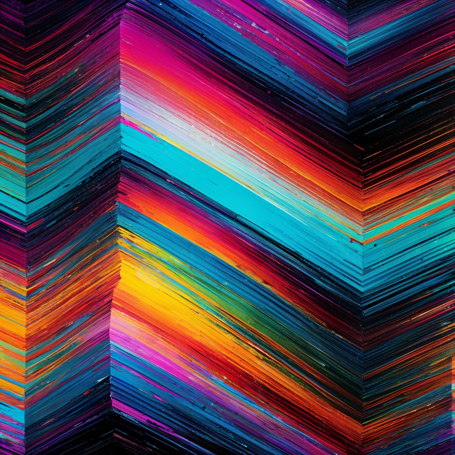 Vibrant Abstract Pattern with Bold Diagonal Stripes