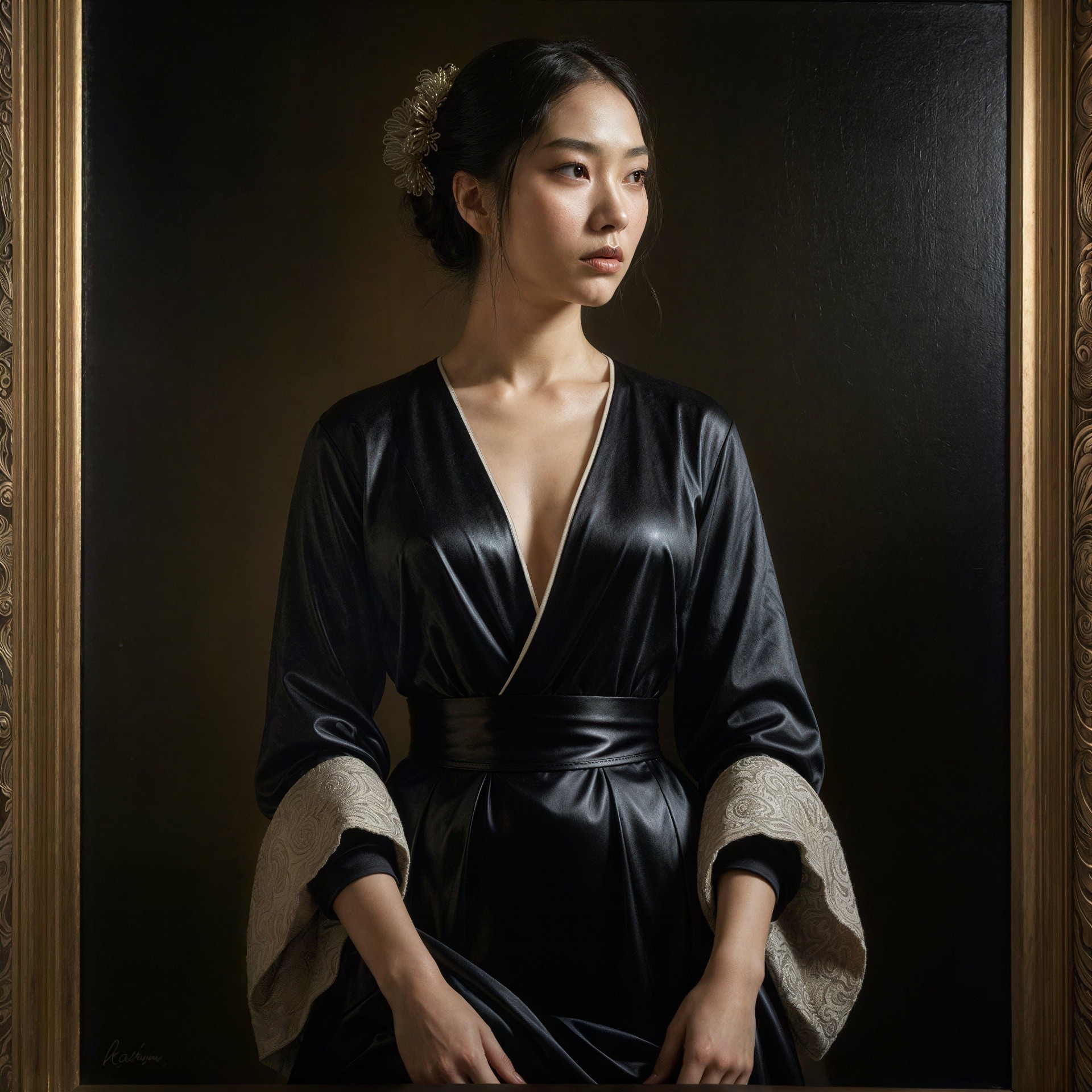 Portrait of a Woman in a Gilded Frame