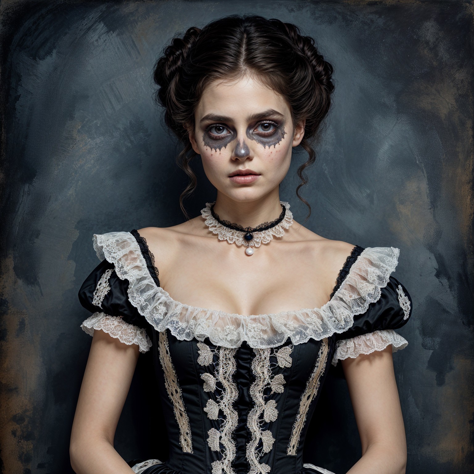 Gothic Fashion Portrait of a Young Woman