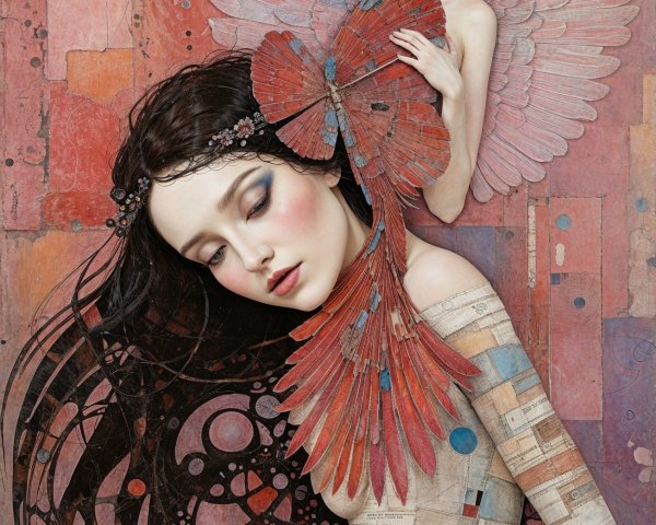 Ethereal Women with Intricate Designs and Colors