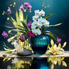 Vibrant Paper Quilling Artwork of Vases and Flowers