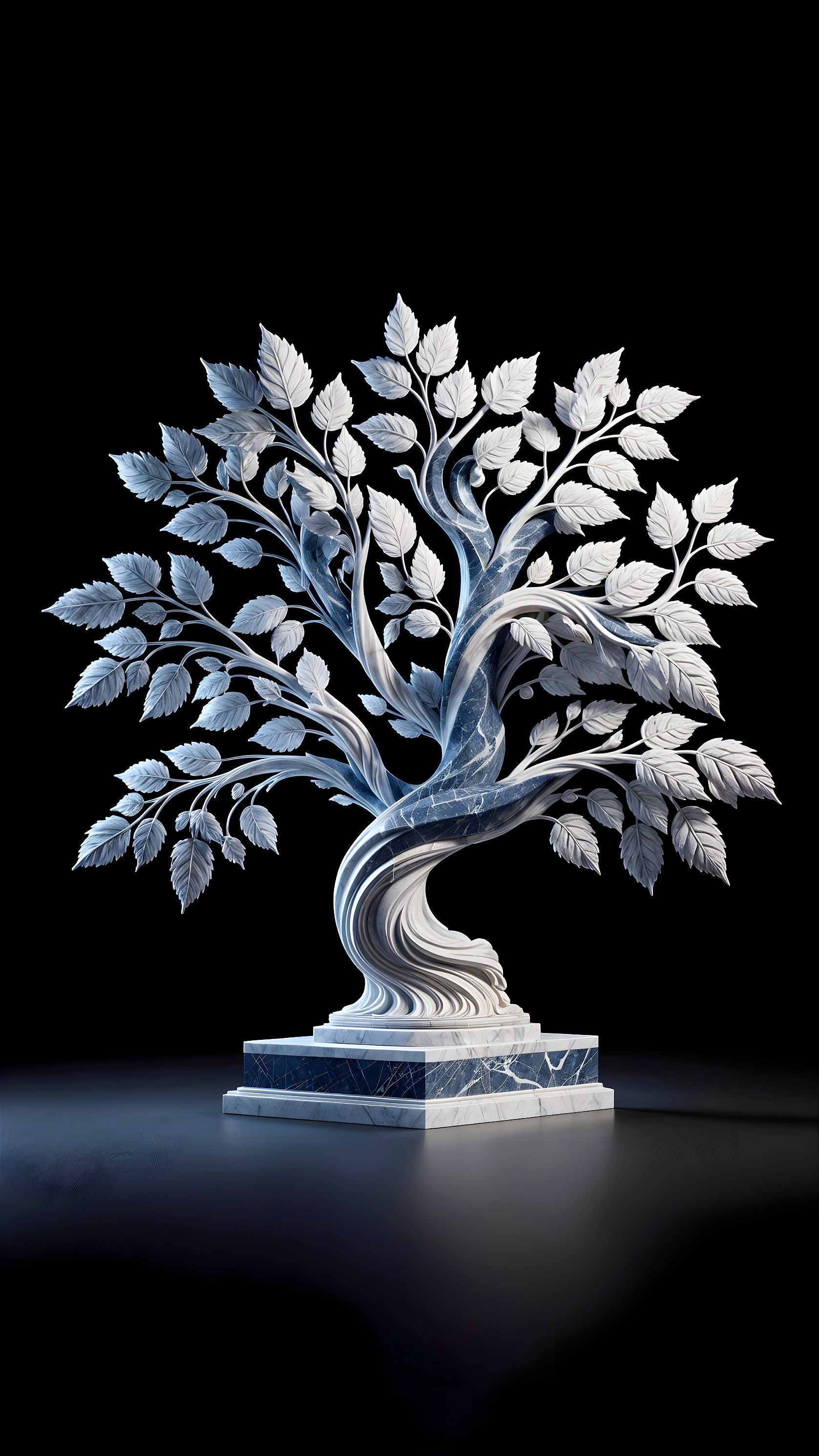 Intricately Detailed Tree Sculpture with Elegant Design