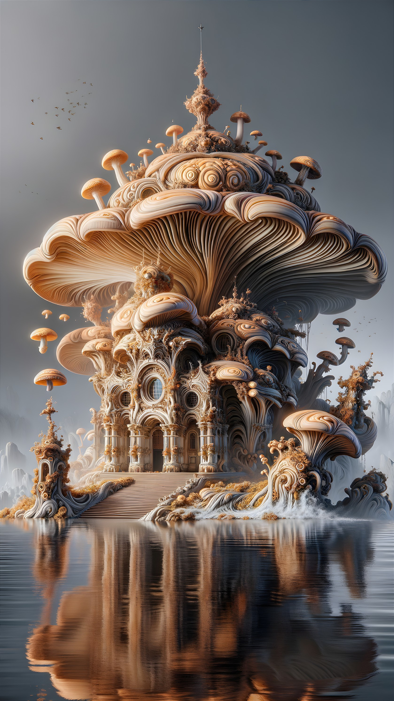 Fantastical Architecture Inspired by Oversized Mushrooms