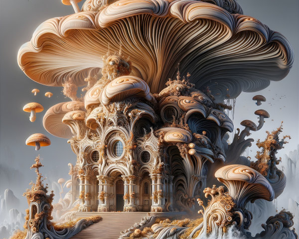 Fantastical Architecture Inspired by Oversized Mushrooms