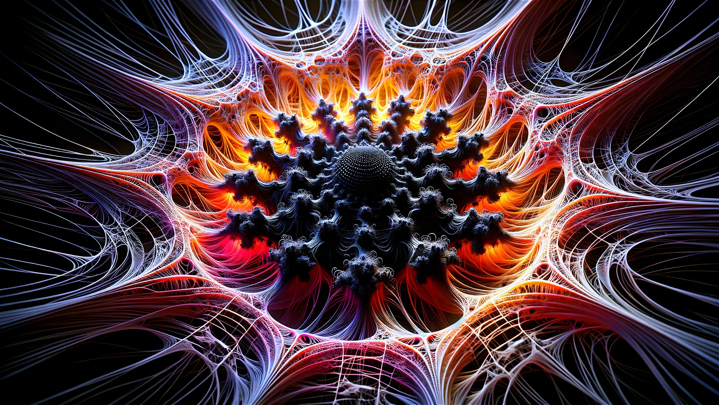 Fractal Design with Vibrant Colors and Intricate Patterns