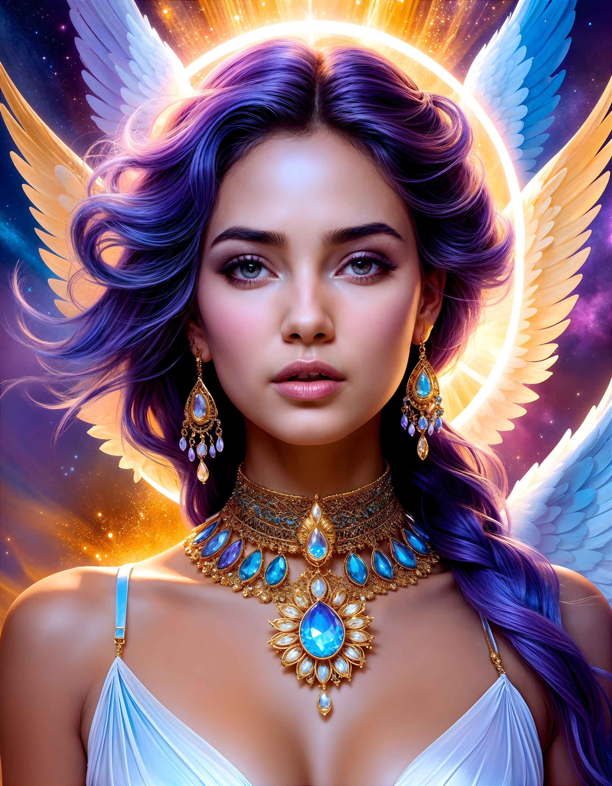 Ethereal Enchantment: Mystical Angel in a Fantastical Realm