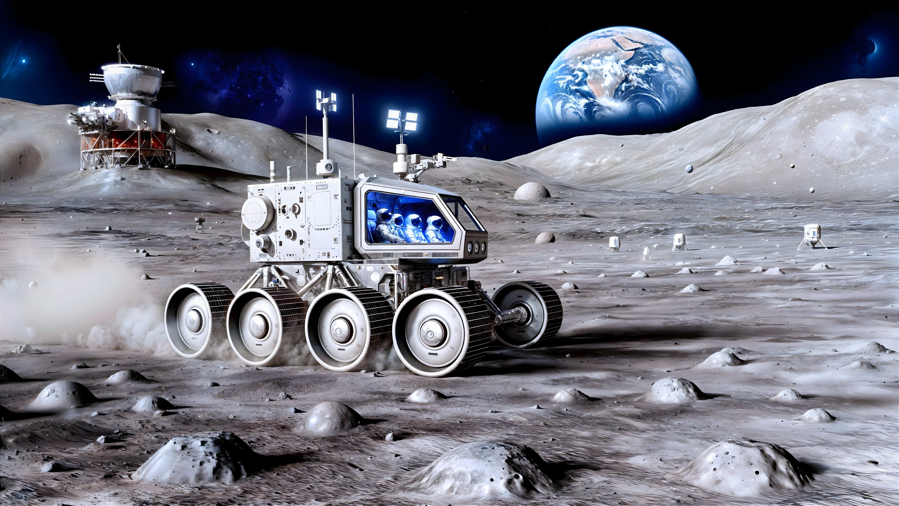 Beyond the Moon: Lunar Rover Expedition