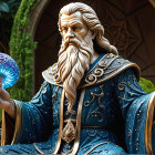 Vibrant Underwater Scene with Colorful Corals and Fish