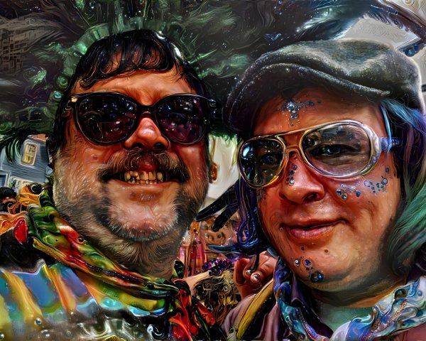 Cheerful Selfie with Colorful Outfits and Sunglasses