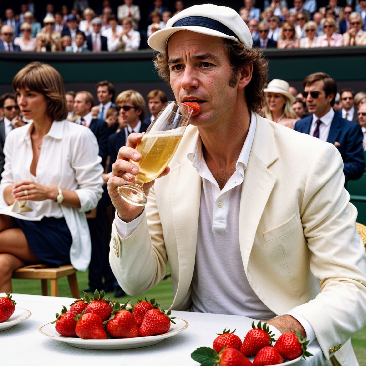 Sophisticated Outdoor Event with Elegant Attendees