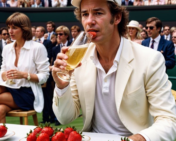 Sophisticated Outdoor Event with Elegant Attendees