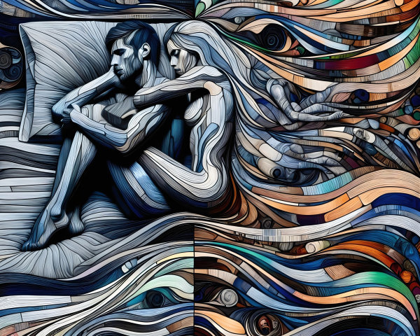 Abstract Composition of Intimacy and Contemplation