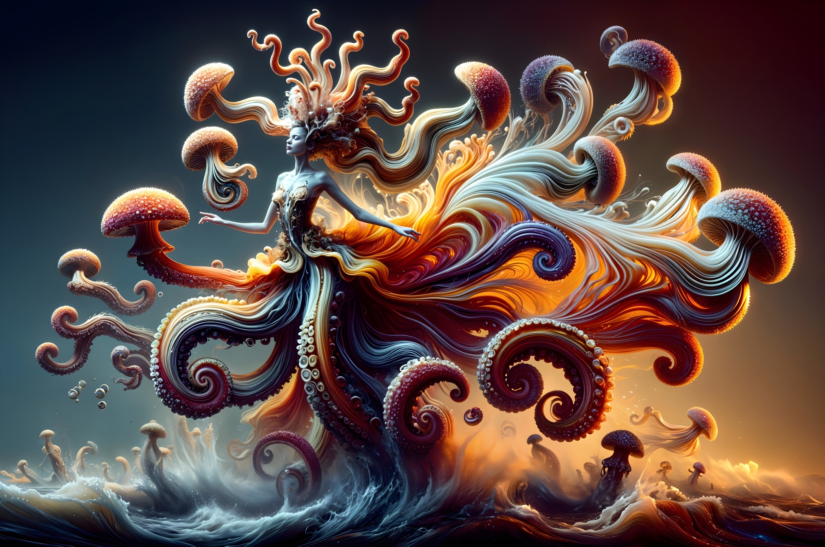 Dance of the Divine Octo-femme-shroom 