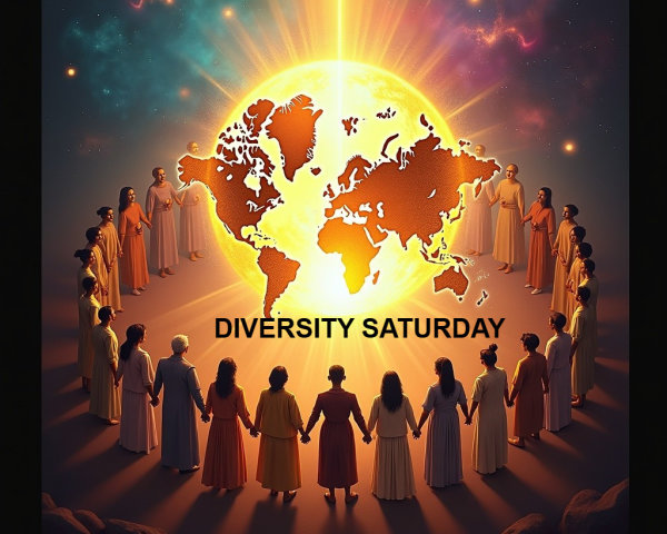 Illustration of Unity and Diversity Around a Globe