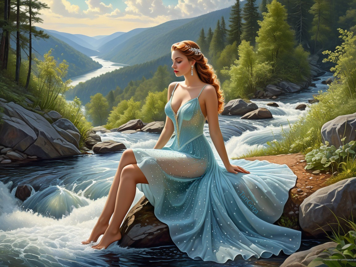Serenity by the River in Nature's Embrace