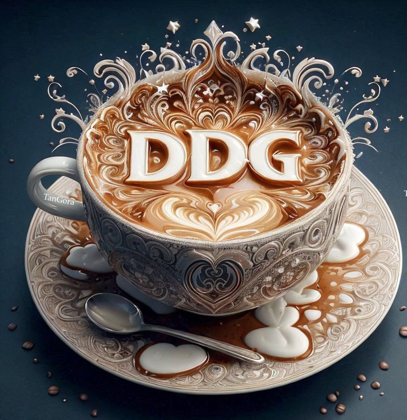 Elegant Cup of Chocolate or Coffee with Decorative Saucer