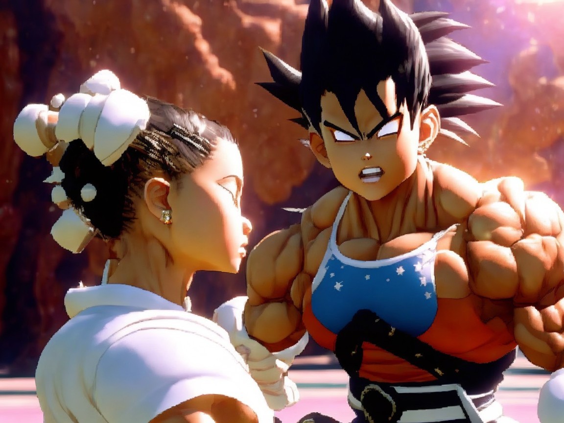 Dynamic Characters in Vibrant Colors and Poses