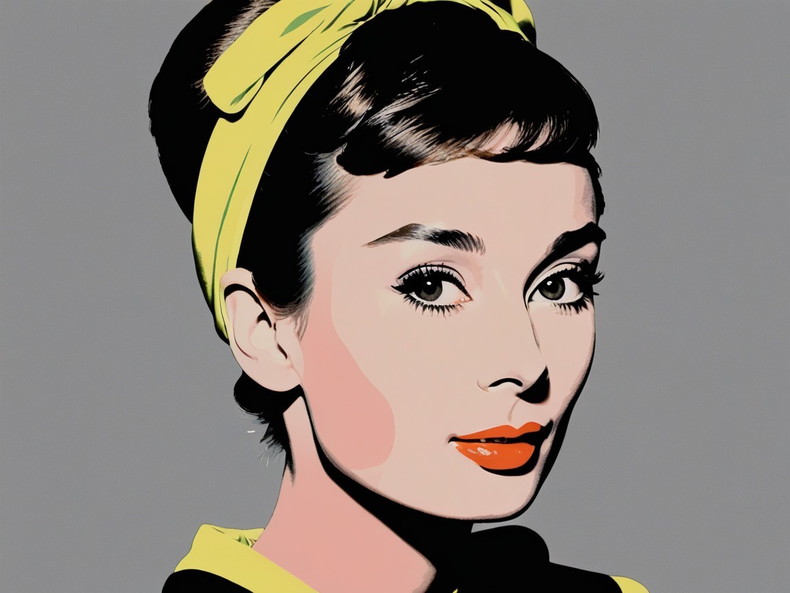 Stylish Illustration of a Woman with Vintage Elegance