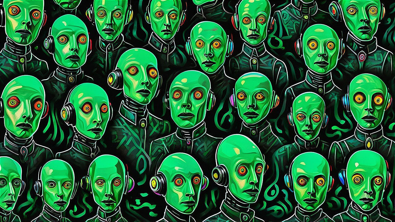 Stylized Green Humanoids with Expressive Features