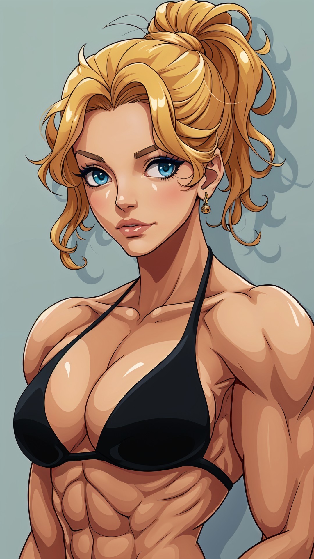Stylized Female Character with Athletic Physique