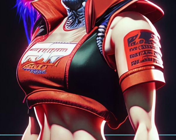 Anime Character Design: Futuristic Female with Spikes