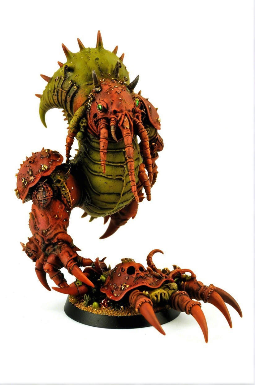 Multi-Colored Miniature Figure of a Monstrous Creature